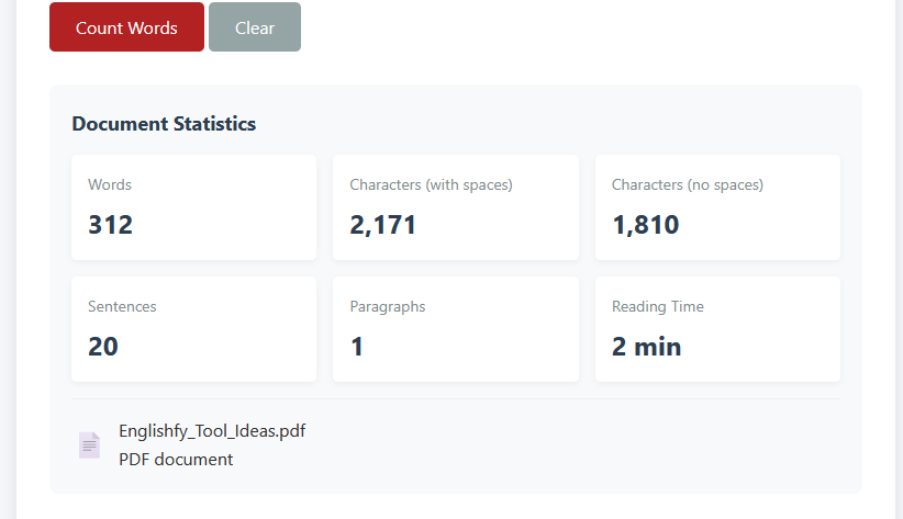 PDF Word Counter