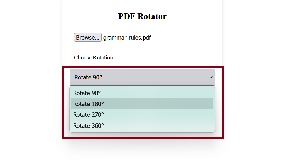 rotate PDF